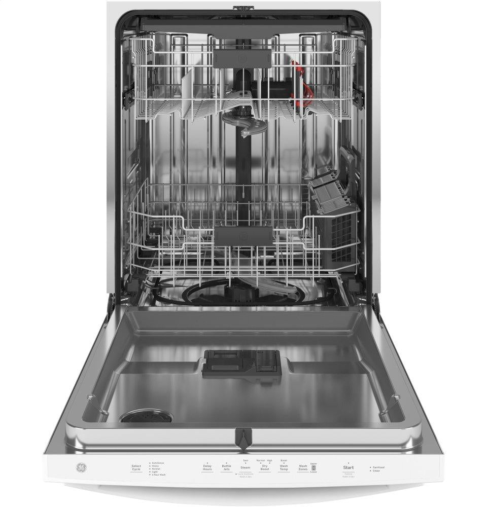 Ge Appliances GDT665SGNWW Ge® Top Control With Stainless Steel Interior Dishwasher With Sanitize Cycle & Dry Boost With Fan Assist