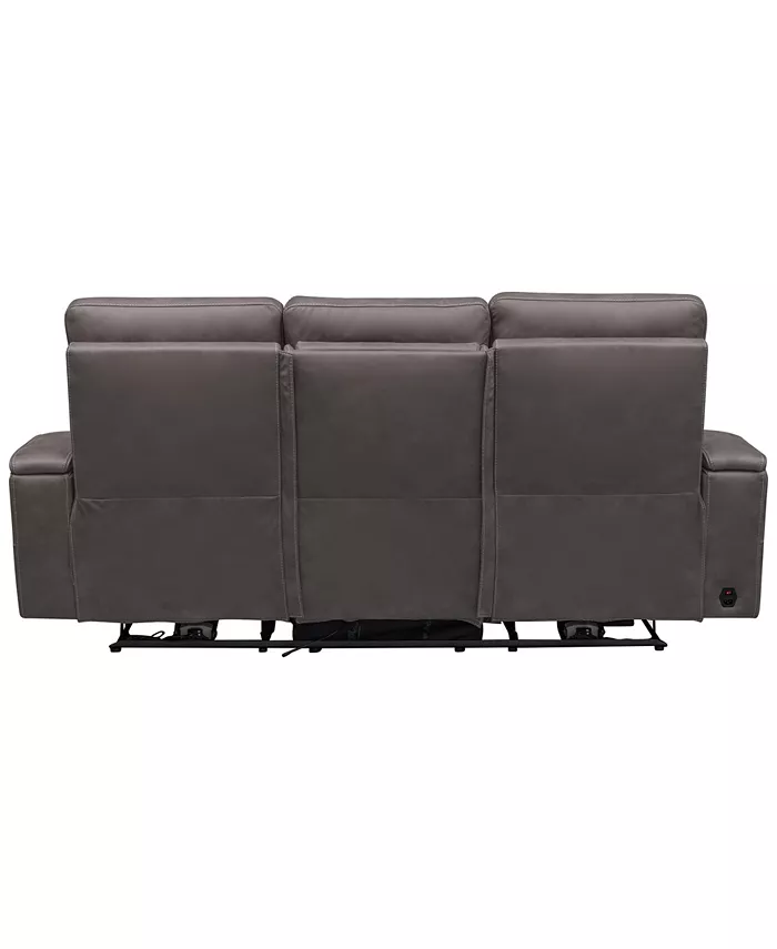 Abbyson Living Avenger 85.8 Fabric with Dropdown Table Power Reclining Sofa