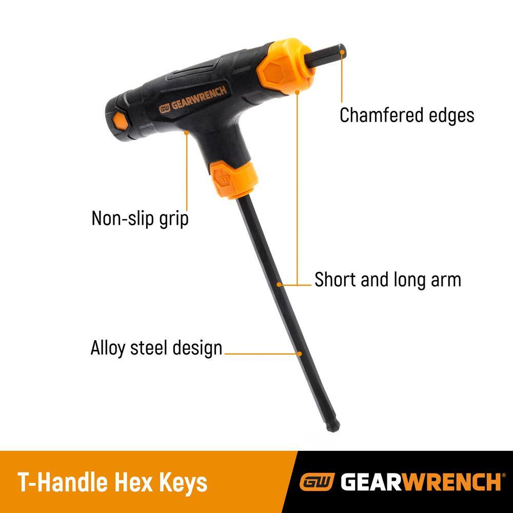 GEARWRENCH SAE  Metric T-Handle Hex Key Set (14-Piece) 83514