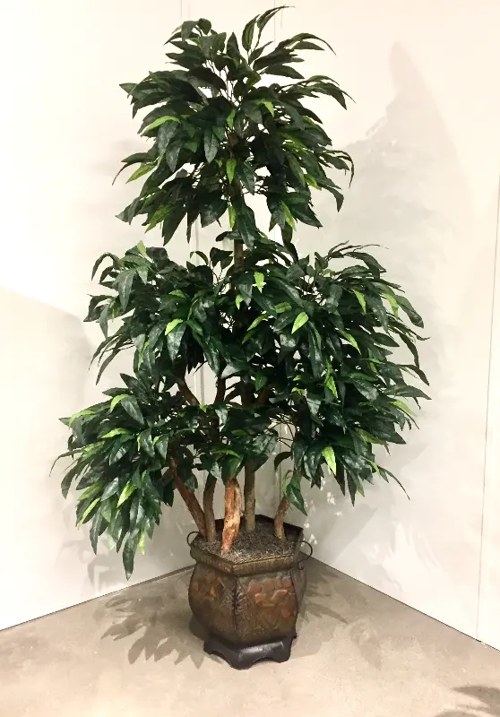 7 Foot Faux Mango Ladder Tree Arrangement