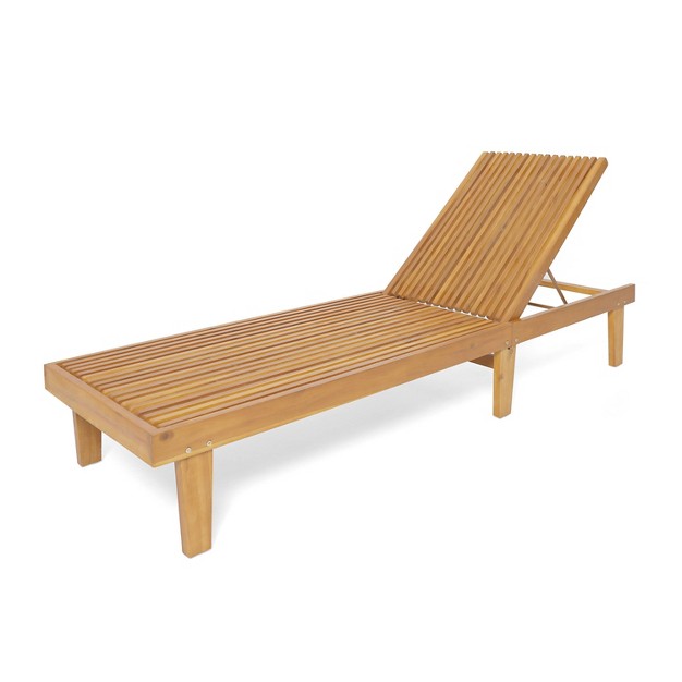 2pk Nadine Wooden Chaise Lounge Christopher Knight Home