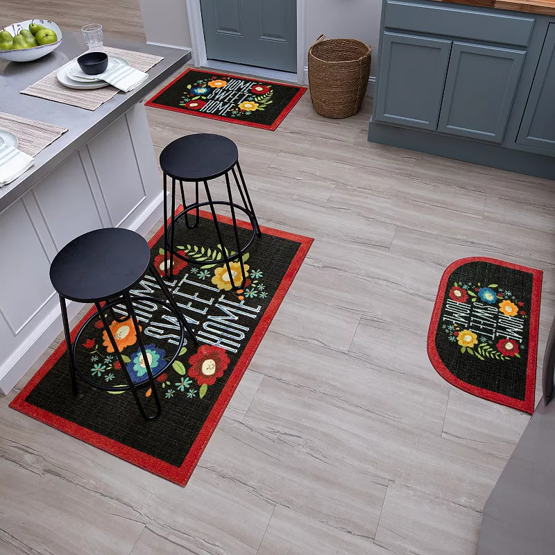 Mohawk® Home Home Sweet Home Flowers Accent Kitchen Rug