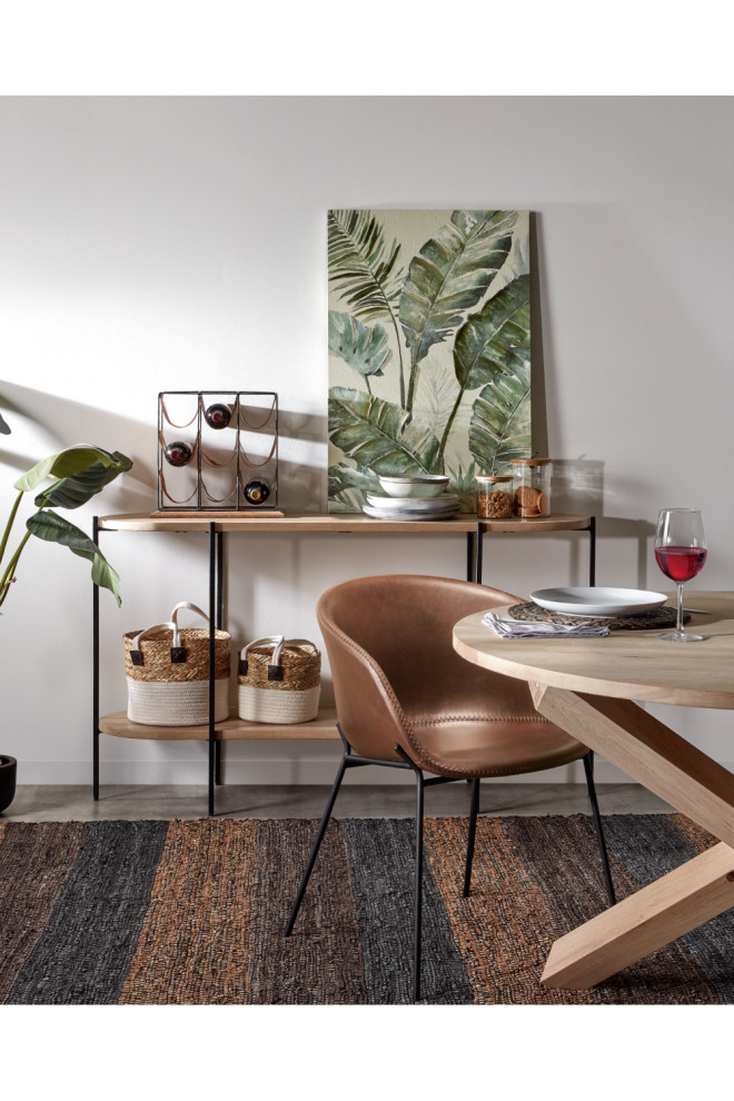 Mango Wooden Console Table  La Forma Palmia   Industrial   Console Tables   by Oroa   Distinctive Furniture  Houzz