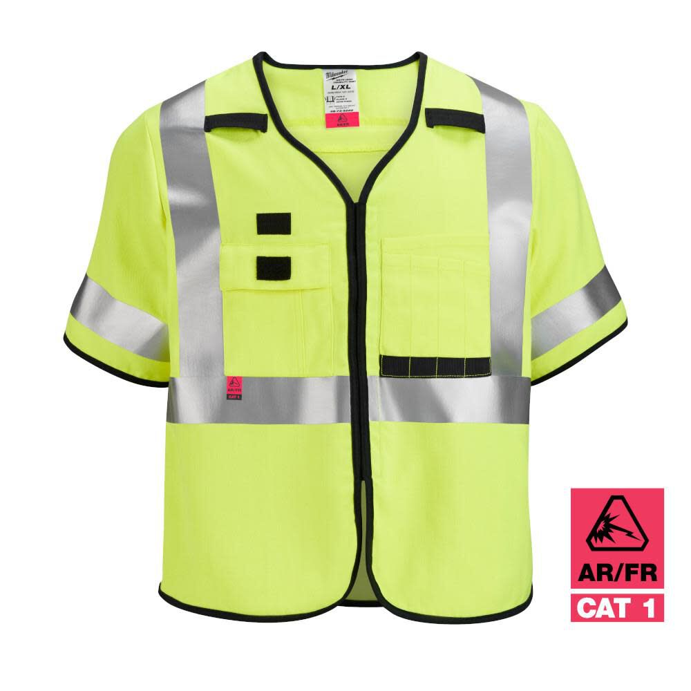 Milwaukee Safety Vest AR/FR Cat. 2 Class 3 High Visibility 48-73-5321M910 from Milwaukee