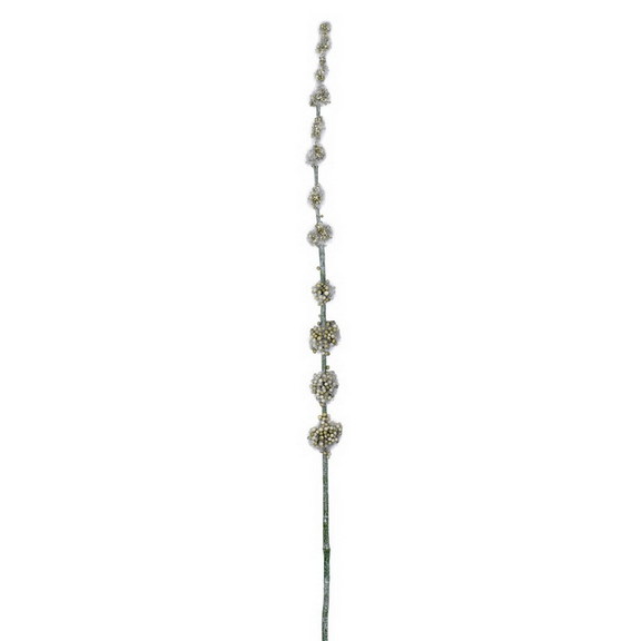 Vickerman 29.5 Green Pom Pom Spray 6/Pk