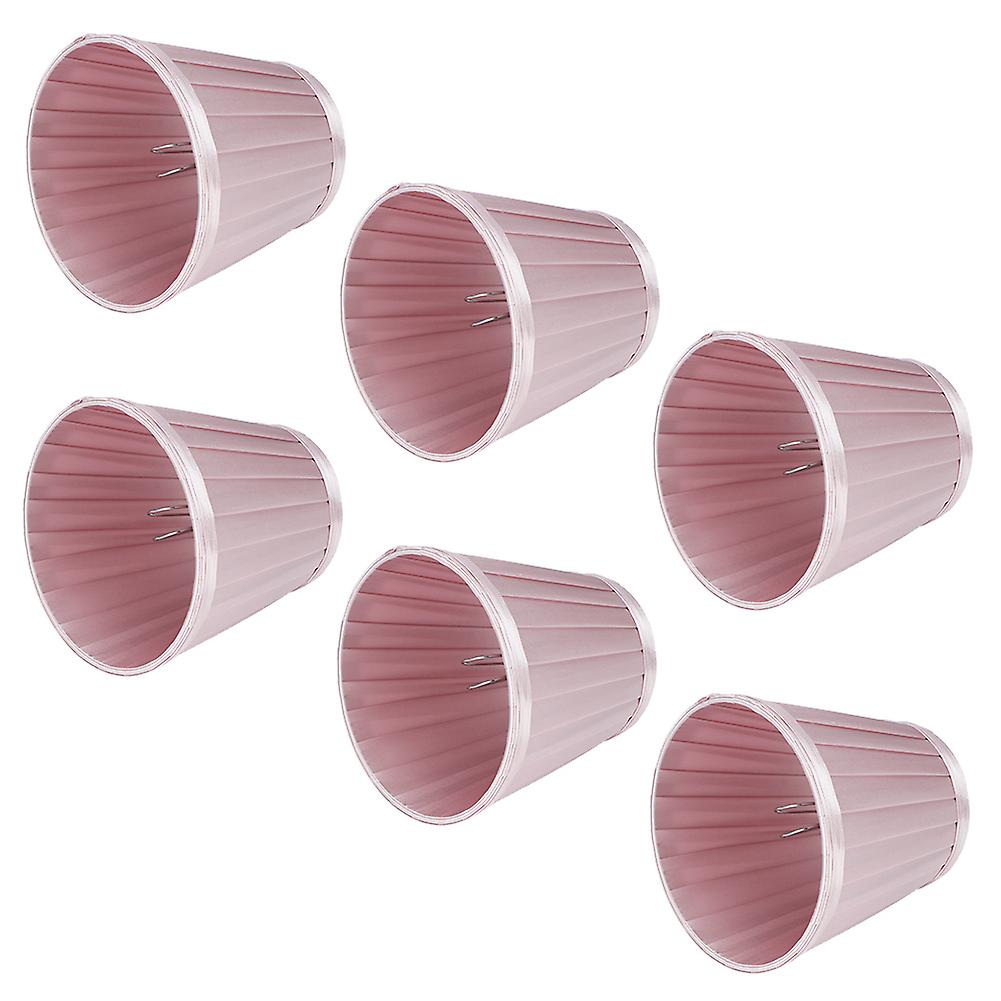 6pcs Lampshade Replacement for E14 Bulb Interface Wall Light Ceiling Light Cover Shade Pink Purple