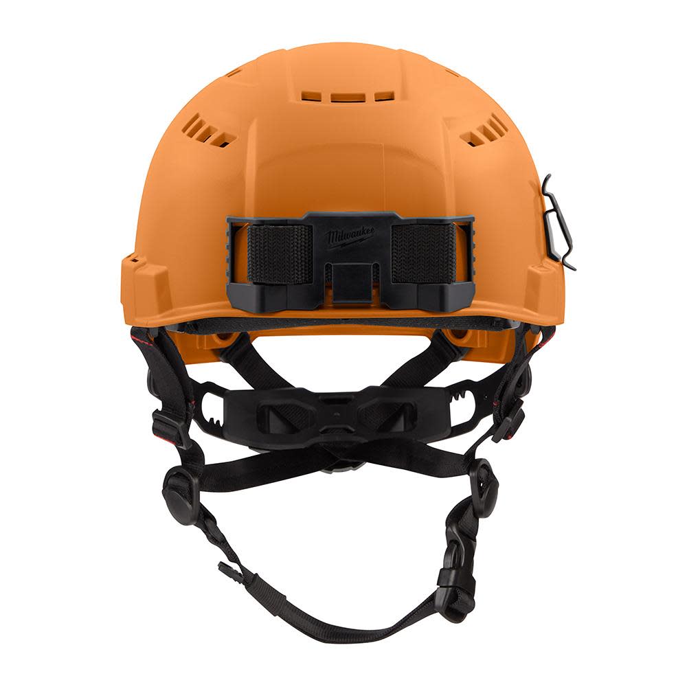 Milwaukee Orange Vented Helmet with BOLT Class C