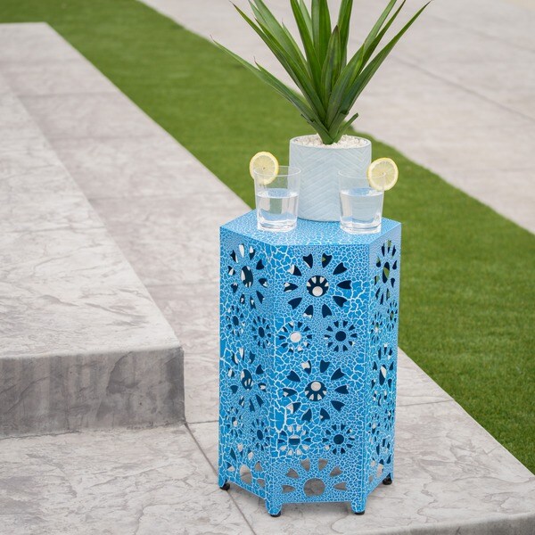 Eliana Outdoor 14inch Side Table by Christopher Knight Home