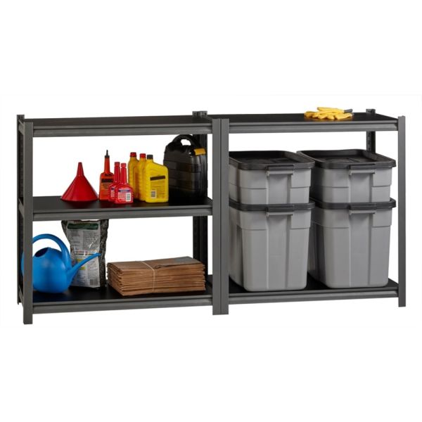 Lorell 3，200 lb Capacity Riveted Steel Shelving