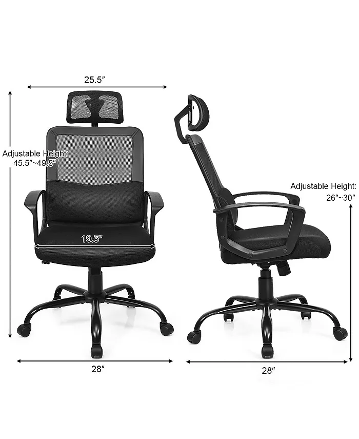 Costway Mesh Office Chair High Back Ergonomic Swivel Chair