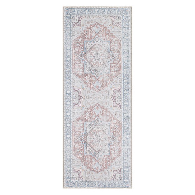 World Rug Gallery Distressed Boho Machine Washable Area Rug