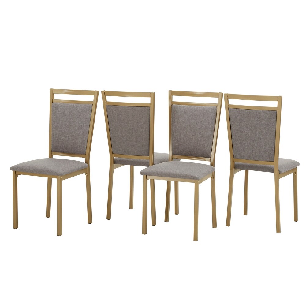 Darcy Faux Marble Top and Gold Dining Set by iNSPIRE Q Bold