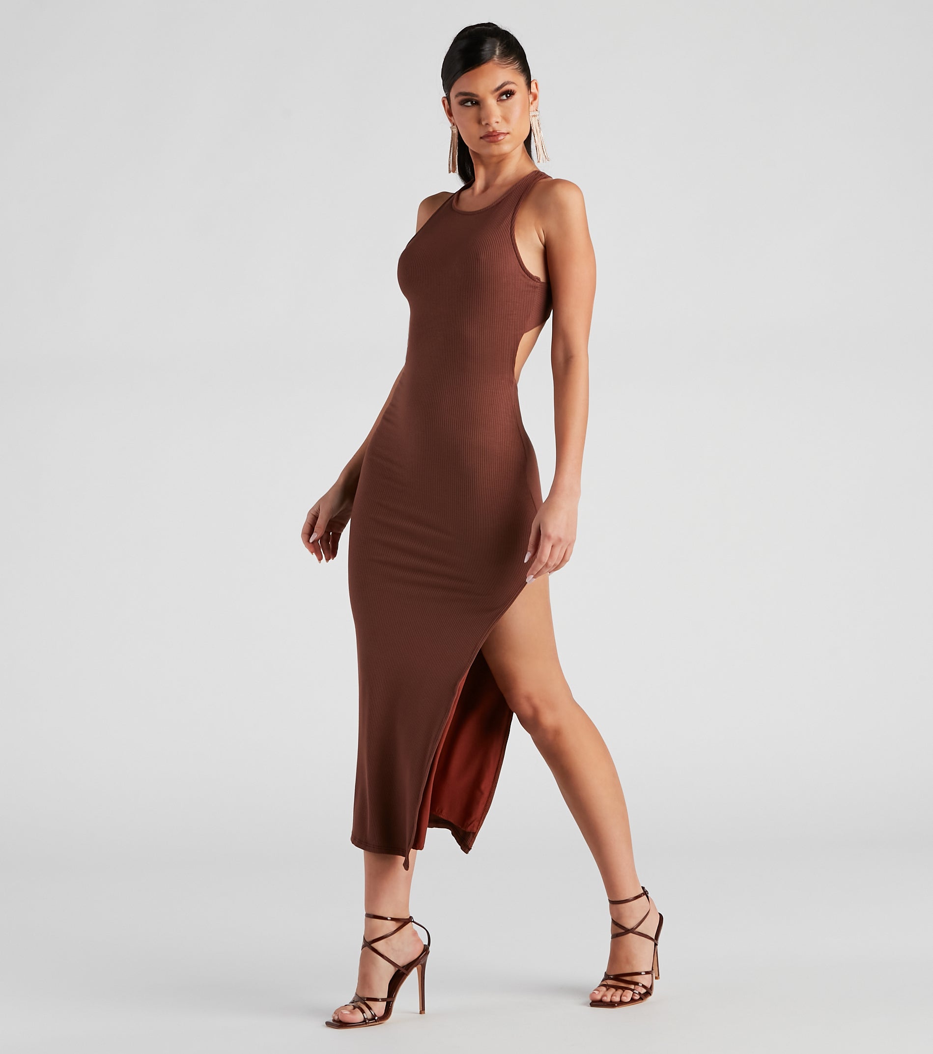 Made Your Mark X-Back Midi Dress