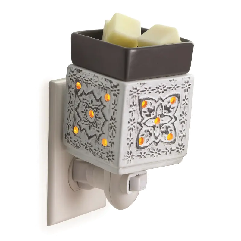 Classic Modern Cottage Gray Pluggable Fragrance Warmer