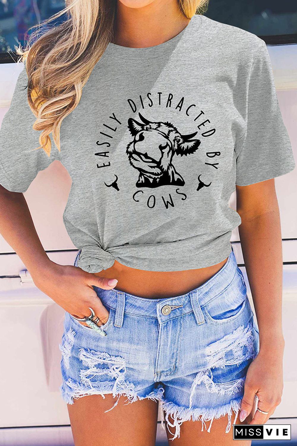 Easily Distracted By Cows Graphic Tee