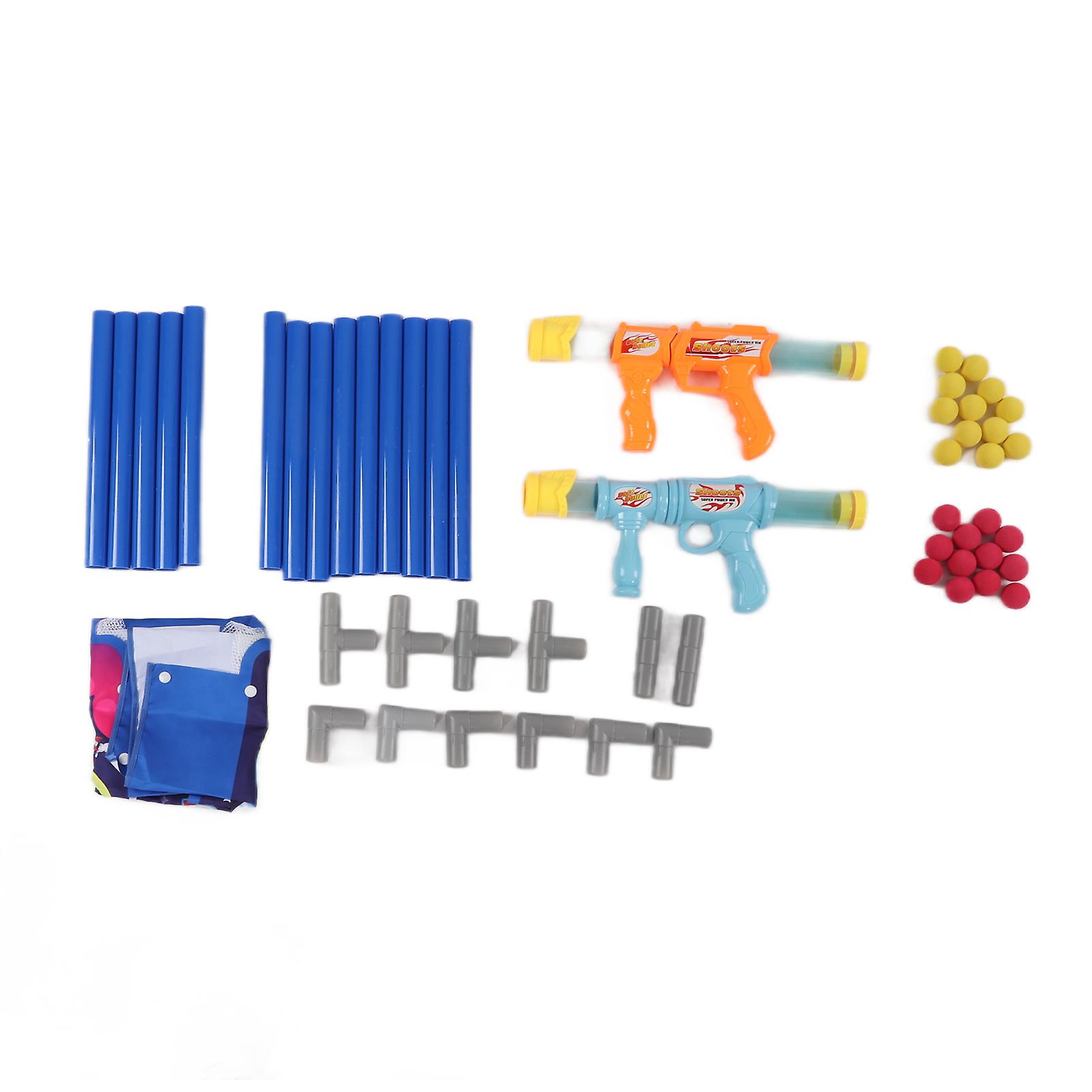 1 Set Pneumatic Shooting Game Toy Durable Children Insteresting Interior Outdoor Shoting Toy Gun