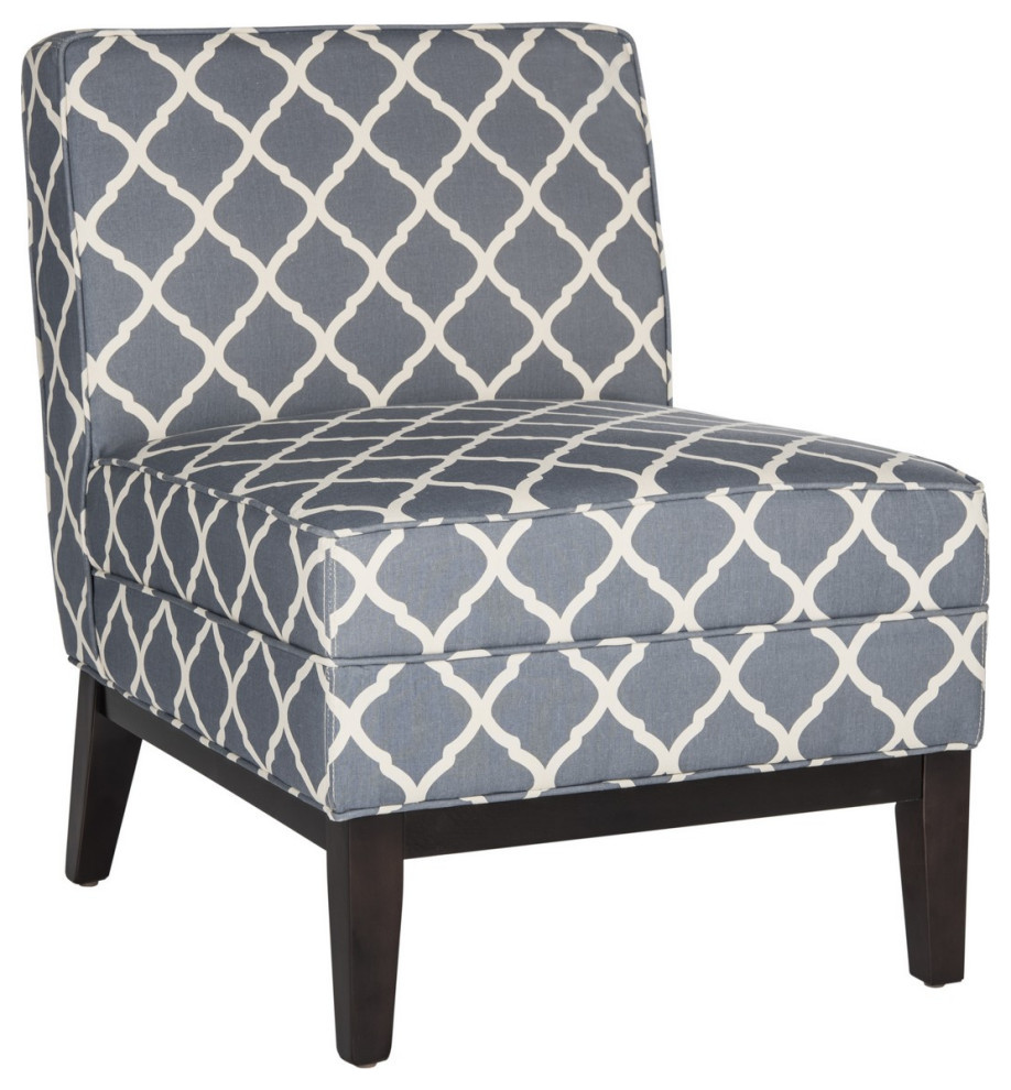 Mandy Chair Navy/Gray   Transitional   Armchairs And Accent Chairs   by V.S.D Furniture  Houzz