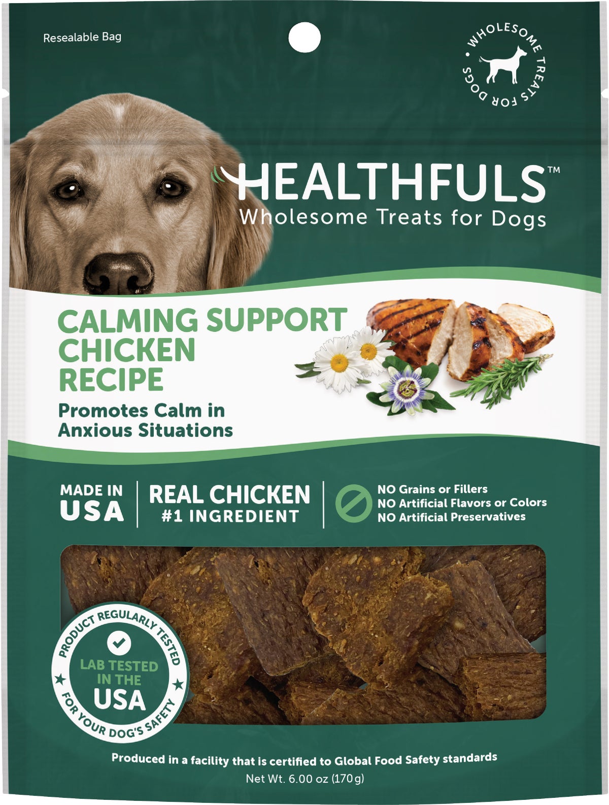 Healthfuls Calming Support Dog Treat 6 Oz.