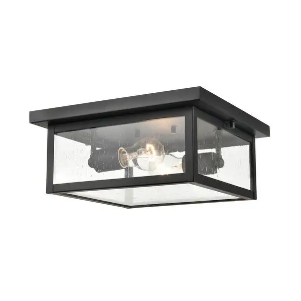 Millennium Lighting Evanton Outdoor Flush Mount Ceiling Light in Multiple Finishes