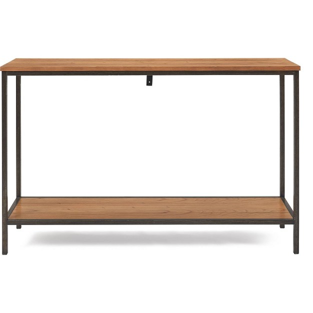 Nolan 2 Tier Console Table Brown Clickdecor