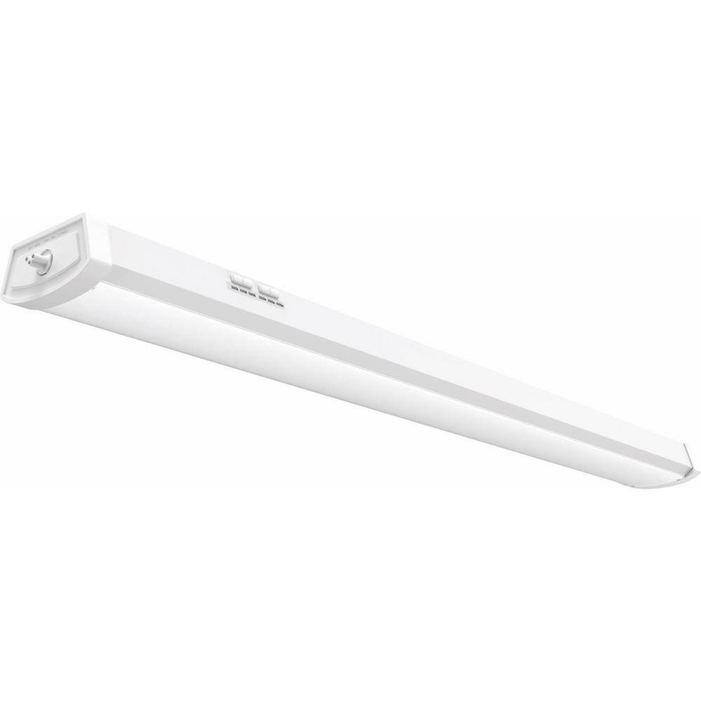 Lithonia Lighting Contractor Select FMLWL 4 ft. 200030004000 Lumens Integrated LED White Linkable Wraparound Light Fixture FMLWL LNK 48 ALO4 8SWW2