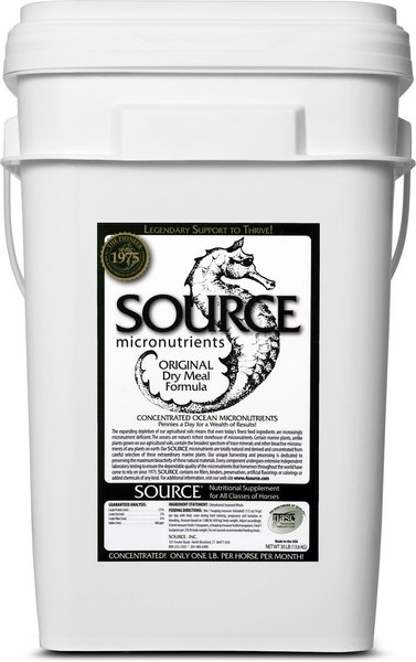 Source Original Dry Meal Formula Skin， Coat and Hoof Care Powder Horse Supplement