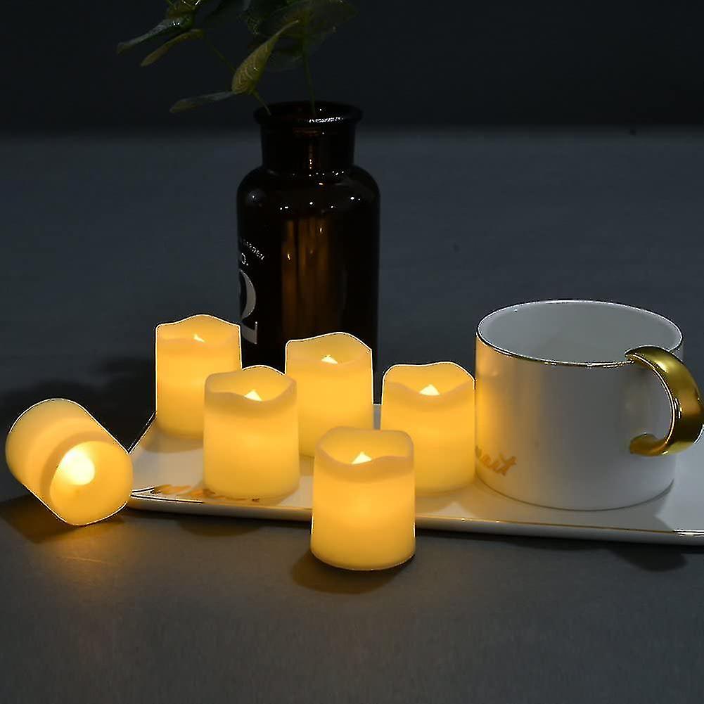 24 Pack Flameless Votive Candles，battery Operated Led Lights