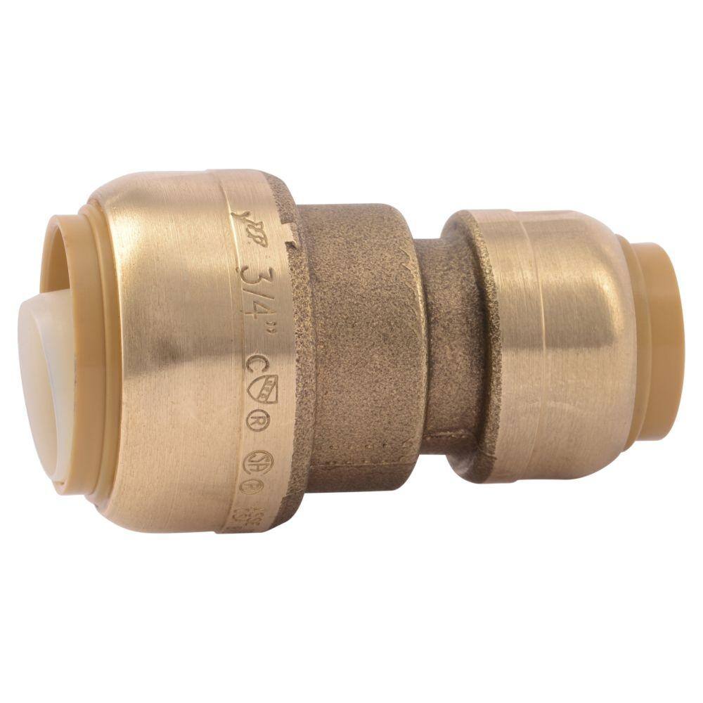 SharkBite 34 in. x 12 in. Push-to-Connect Brass Reducing Coupling Fitting U058LFA