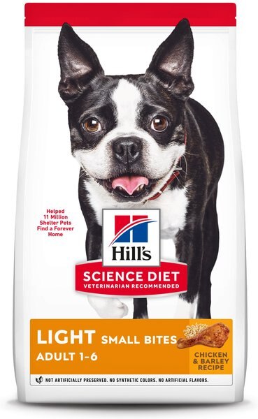 Hill's Science Diet Adult Light Small Bites With Chicken Meal and Barley Dry Dog Food