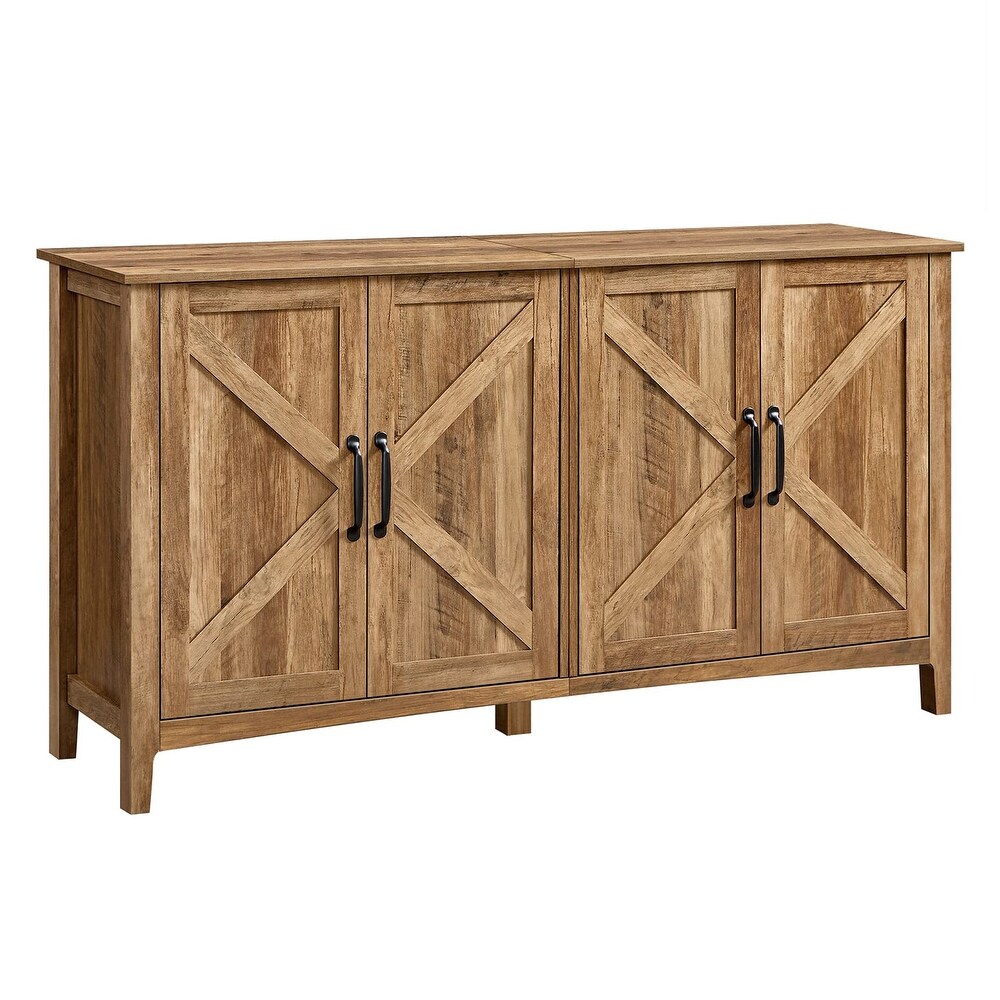 Buffet Cabinet  Sideboard  Credenza  Kitchen Storage Cabinet  with Adjustable Shelves