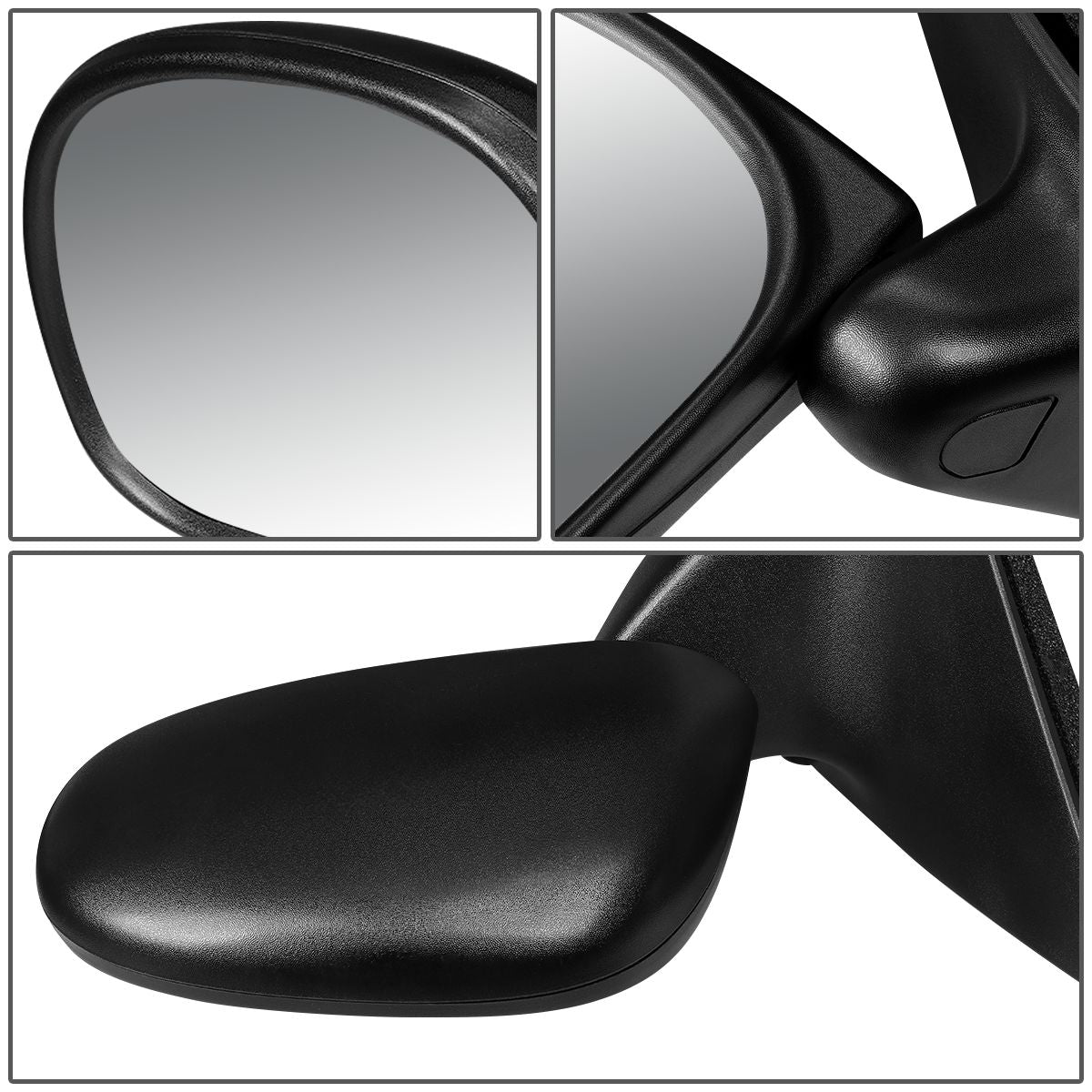 DNA Motoring OEM-MR-FO1320132 For 1997 to 2003 Ford F150 F250 OE Style Manual Driver / Left Side View Door Mirror F65Z17683Aa