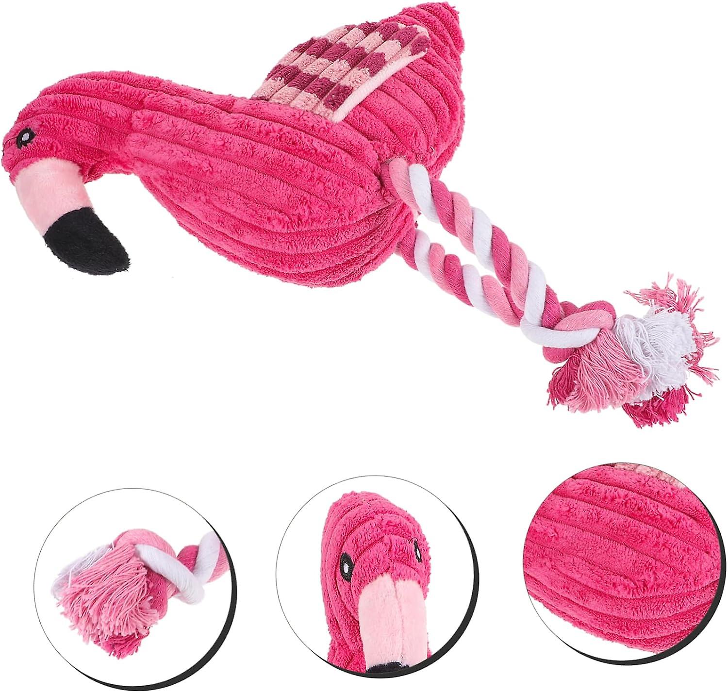 3pcs Puppy Chew Toy Puppy Squeaky Toys Dog Squeaky Toy Flamingo Cat Toy Squeaky Toy For Dogs Dog Toys Flamingo Small Puppy Toys Flamingo Chew Toy Pet