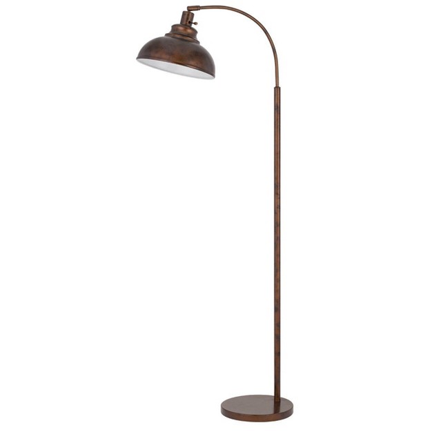 Adjustable Height Metal Floor Lamp Rust Cal Lighting