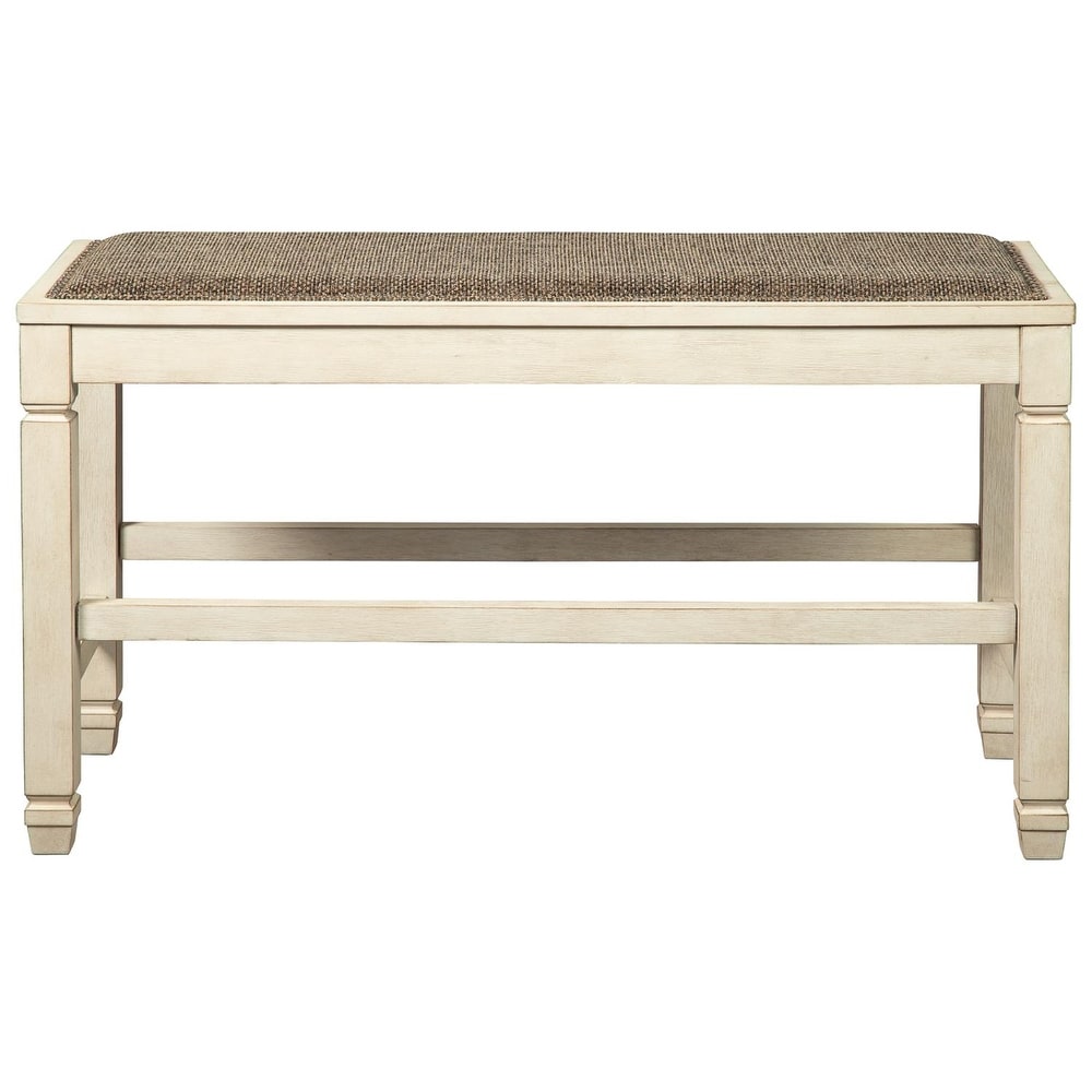 Bolanburg Casual DBL Counter Upholstered Bench  White