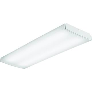 Lithonia Lighting LBL 4 ft. 7000 Lumens Integrated LED Dimmable White Wraparound Light 4000K LBL4W 7000LMHE 80CRI 40K MIN10 GZT MVOLT