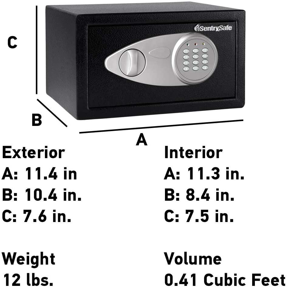 SentrySafe X041E Security Safe with Digital Lock， 0.41 Cu. ft.