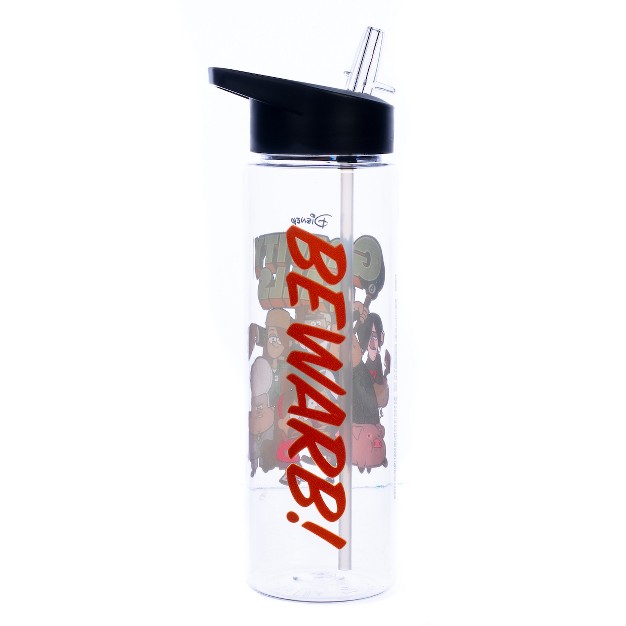 Gravity Falls Title Logo And Characters 24oz Plastic Water Bottle