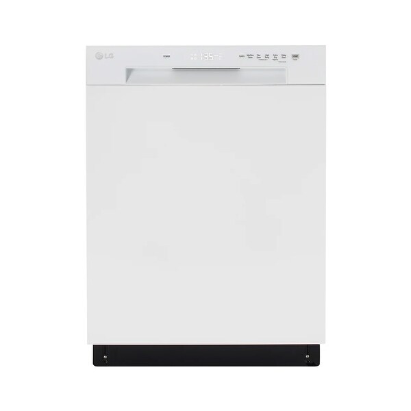 24 Inch Full Console Dishwasher with 15 Place Settings， Front Controls