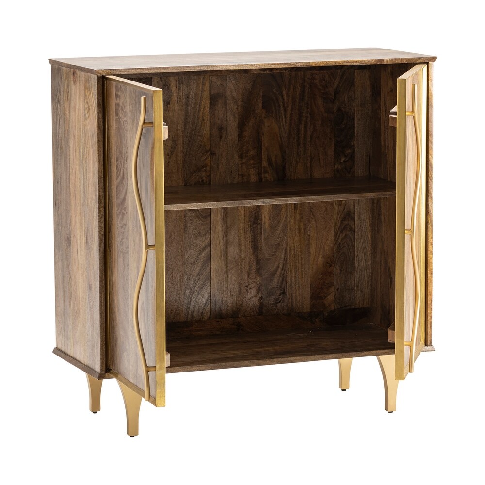 Wentworth 2 Door Mango Wood Cabinet   40 x 16 x 40\