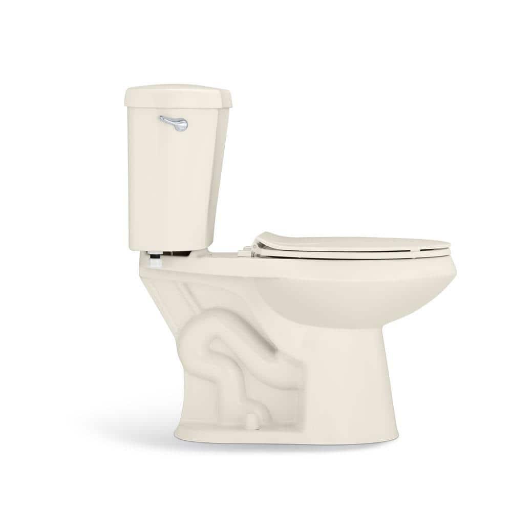 Glacier Bay 2piece 128 GPF High Efficiency Single Flush Elongated Toilet in Bone