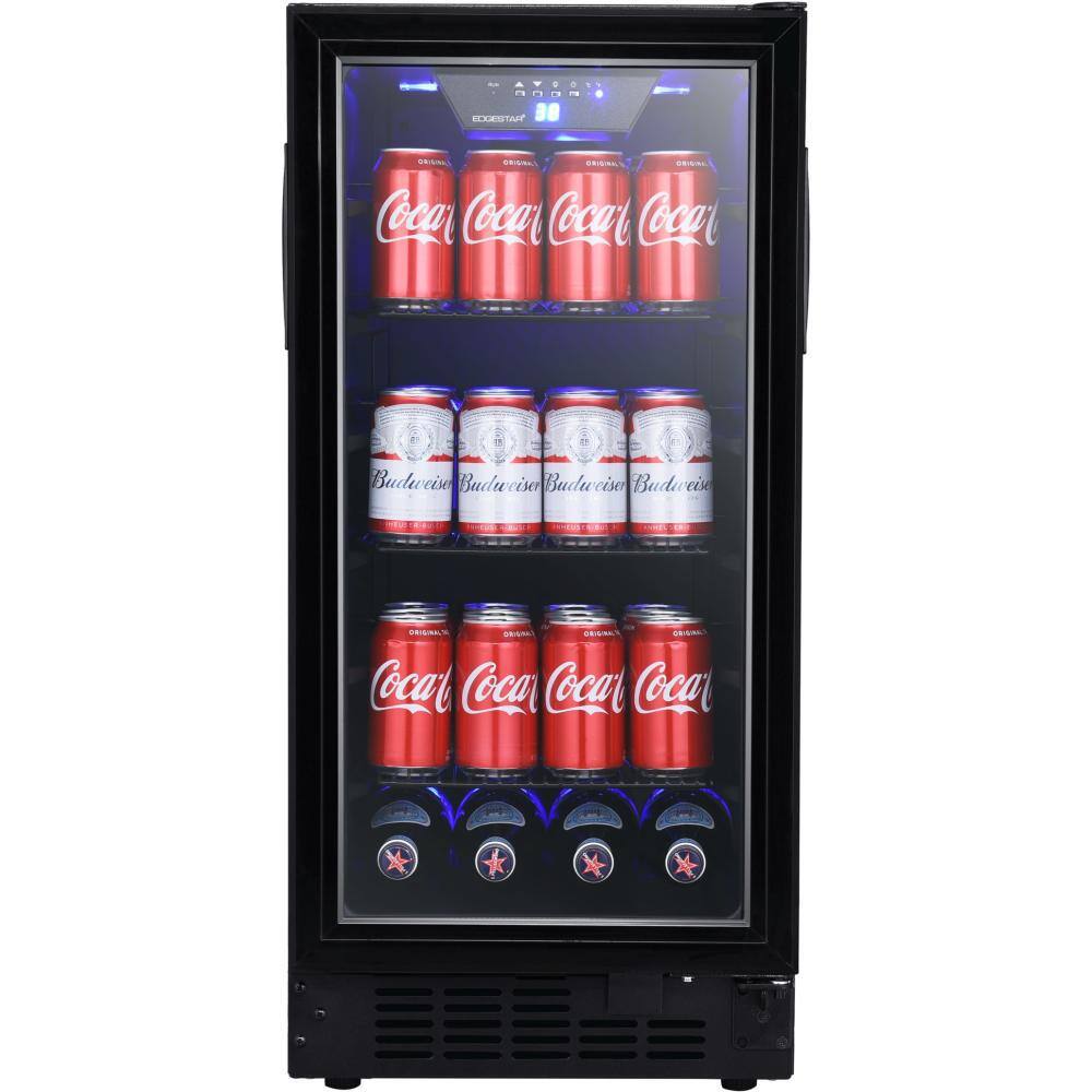 EdgeStar 15 in. 80 (12 oz.) Can Built-In Beverage Cooler BBR901BL