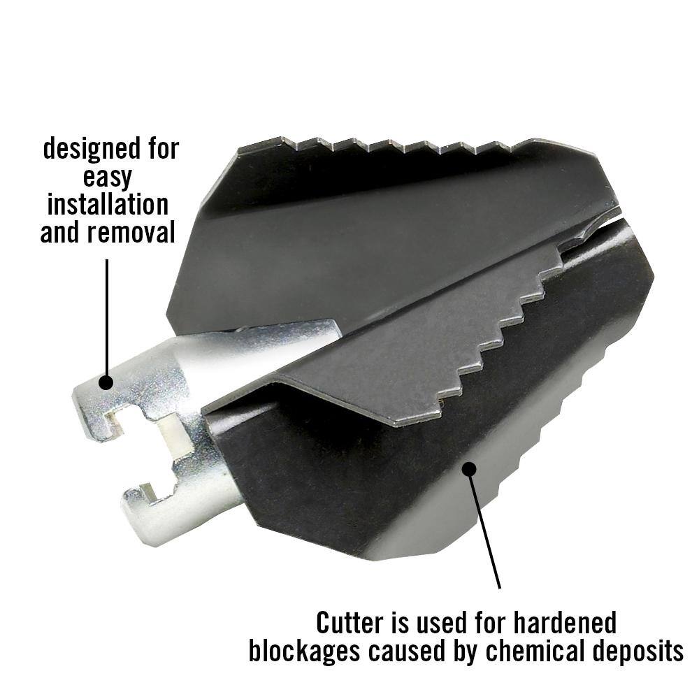 RIDGID T-215 1-34 in. 4 Blade Spade Cutter Drain Cleaning Cable Attachment Fits 38 in. Inner Core  58 in. Sectional Cables 63055