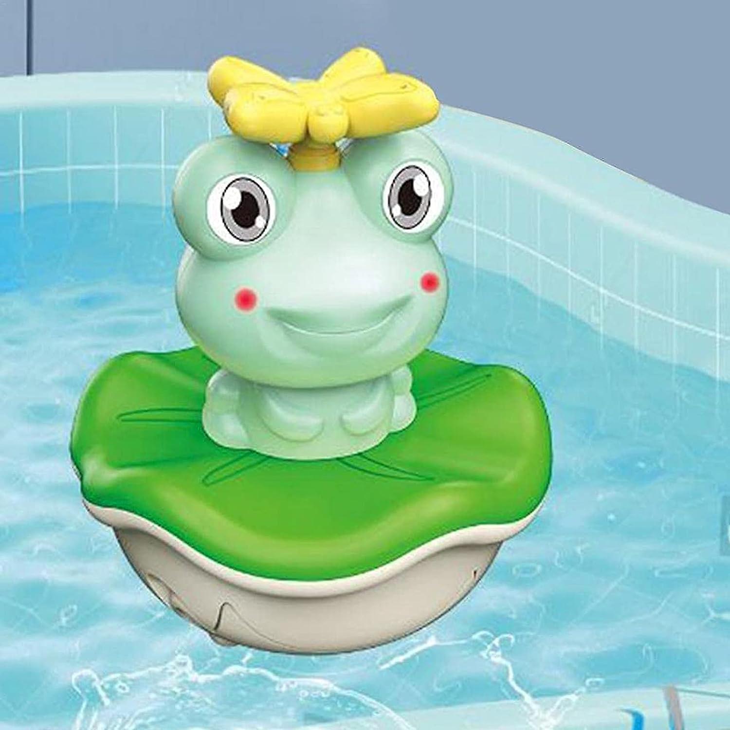 4 In 1 Frog Baby Bath Toys，fountain Spray Water Sprinkler Shower Toys，cute Waterproof Electric Kids Swimming Floating Water Playing Toys For Bathtub，p