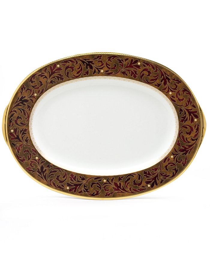 Noritake Xavier Gold Oval Platter 14