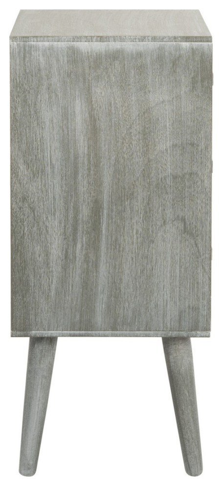 Mona 3 Drawer Chest  Slate Gray   Midcentury   Side Tables And End Tables   by Rustic Home Furniture Deco  Houzz