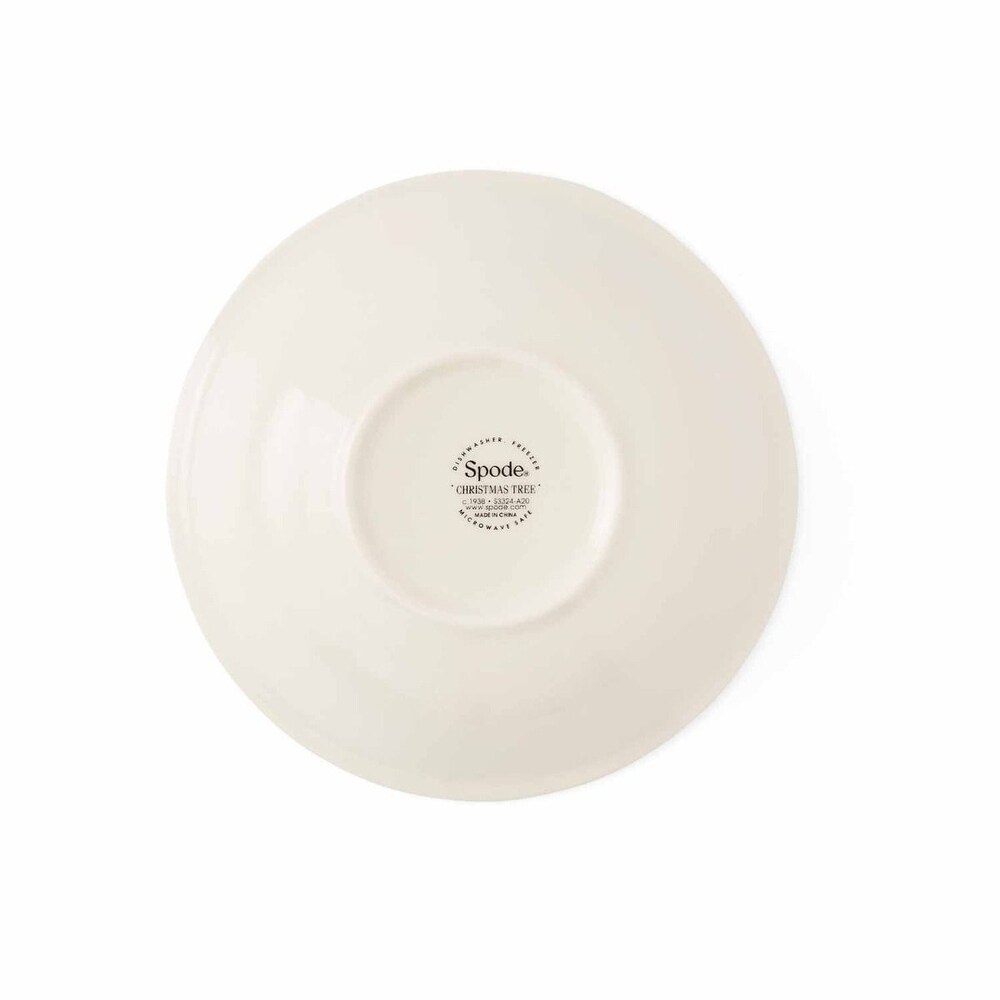 Spode Christmas Tree Cereal Oatmeal Bowls Set of 4   5.5\