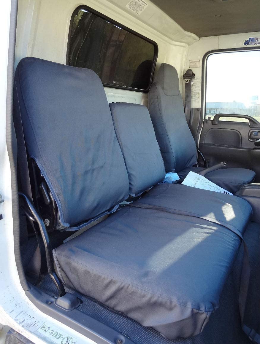 I2260 1995-2005 Isuzu NPR Front 40/60 Split Bench Seat in Gray Twill