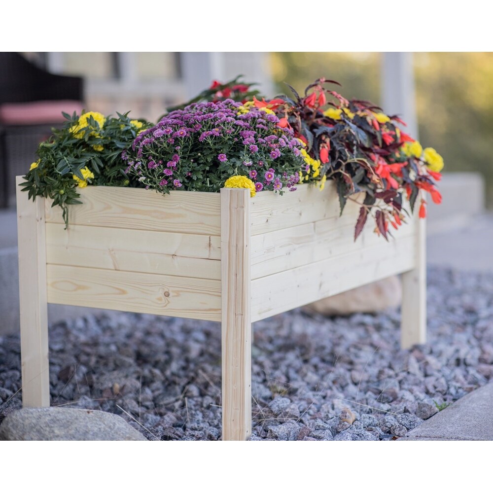 Zylina Raised Garden Planter Collection   Large   38 x 24 x 22