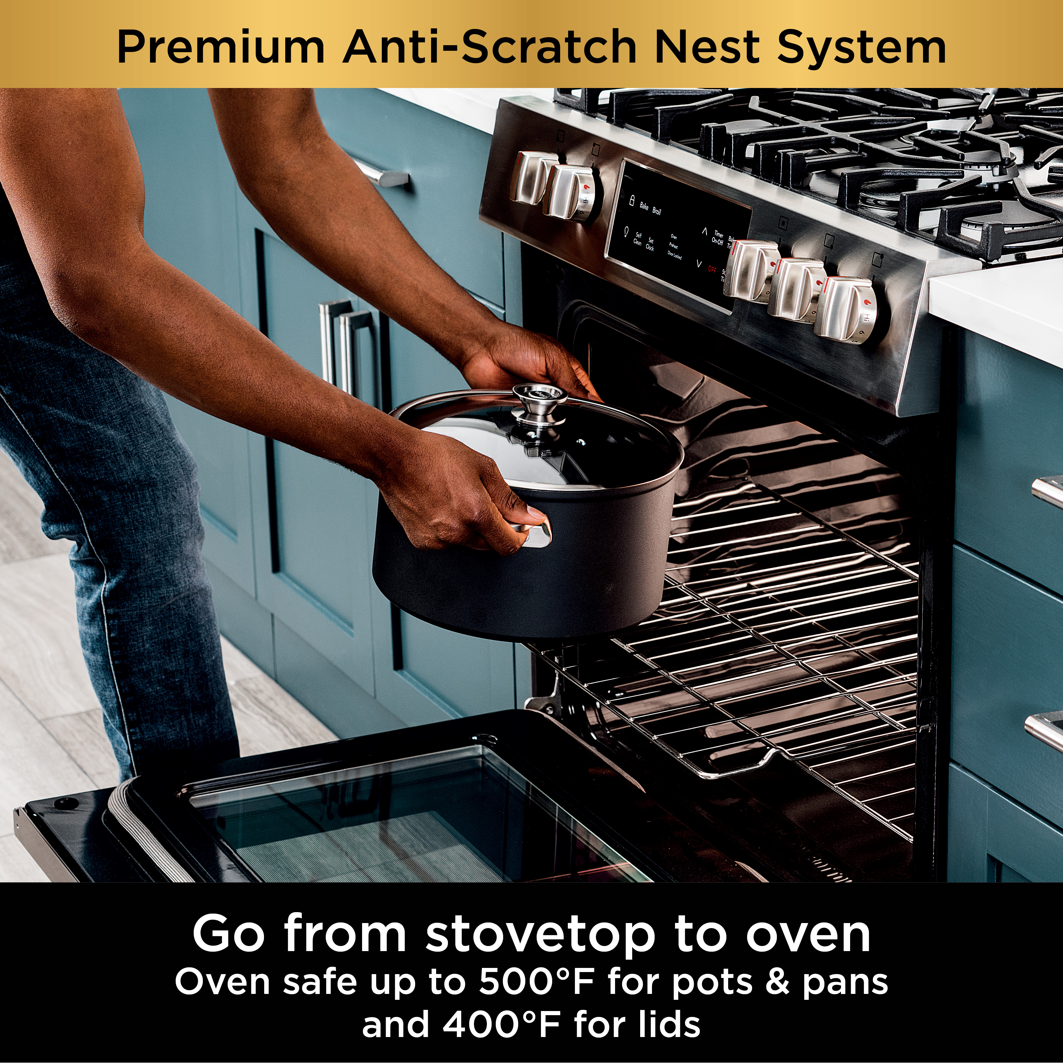 Ninja Foodi NeverStick Premium Nest System 8-Quart Stock Pot C50480