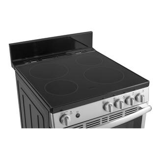 GE 24 in. 2.9 cu. ft. Element Freestanding Electric Range in Stainless Steel JAS640RMSS